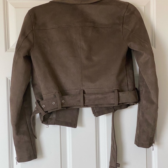 Talula (Aritzia) Taupe Moto Jacket XS - Picture 6 of 6